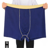 Roupa Interior Masculina De Cintura Alta Algodão Tamanho Grande Plus size calças planas soltas e gordas verão adulto shorts