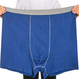 Roupa Interior Masculina De Cintura Alta Algodão Tamanho Grande Plus size calças planas soltas e gordas verão adulto shorts