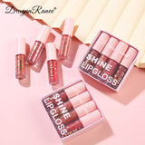 Unleash Your Inner Glam with our Lip Beauty Sequins Lip Glaze Set: Pink Box Lipstick Lip Makeup Doodles
