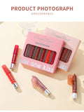 Matte Lipstick Lip Pencil Combo Waterproof Smudge-Proof Lip Shades 6 Pieces