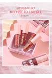 Unleash Your Inner Glam with our Lip Beauty Sequins Lip Glaze Set: Pink Box Lipstick Lip Makeup Doodles
