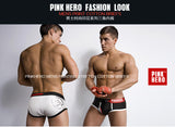 الرجال الملابس الداخلية المطبوعة الرجال مثلث الملابس الداخلية العلامة التجارية الوردي بطل