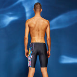 التجفيف السريع جذوع السباحة الرجال مكافحة الحرج المهنية طويلة أزياء العلامة التجارية كبيرة الحجم اقتصاص السراويل