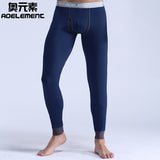 Nouveaux Pantalons Longs Minces Simples pour Hommes Pantalons Modaux Minces pour Garder au Chaud Leggings Minces d'Automne et d'Hiver