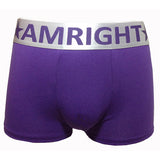Brand Am Right Men's Underwear Shorties 5cm Wide Belt, Back Traceless. Boy's Shorts Panties / Boxers Briefs Underwear  Blue  Star