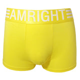 Marca am Right Men's Shorts 5 cm Largo Cinto De volta Trânseleless Boy Shorts Calcinhas Calcinhas Boxers Briefs Underwear Cinza