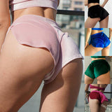 Women's Velvet Split Fashion Track Pants Solid Color Hot Pants Base Shorts D8g338