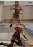 Meias Sexy Lingerie Uniforme Seduction Sexy Sexe-throus Calças Jumpsuit de tamanho grande das mulheres
