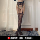 Sexy Stockings Women's Summer Sexy Garter Belt Pantyhose Free off Stockings Ultra-Thin Open-End Free off Temptation 4406